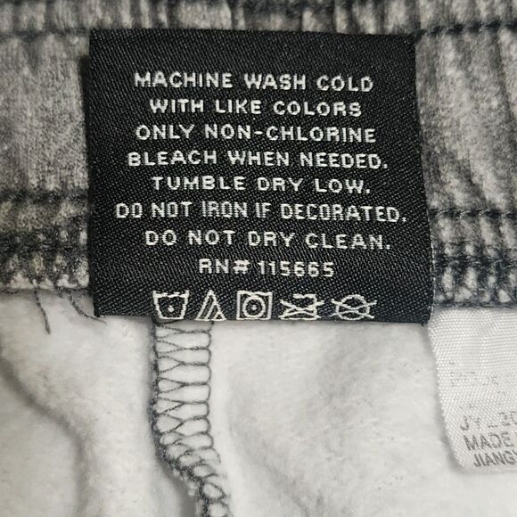 Myth Gem Led Zeppelin Men's Graphic Fleece Sweat Shorts Grey Swan Song Rock Sz M - Picture 6 of 6